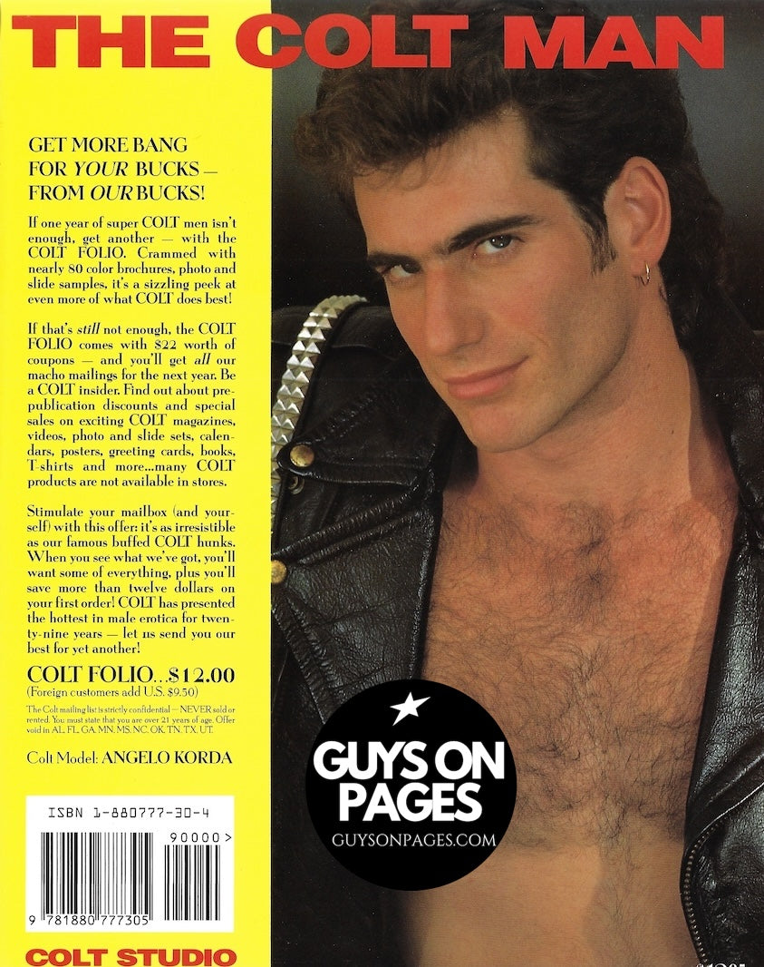 Colt Calendar 1996 - RAY DRAGON Hairy Chested Men