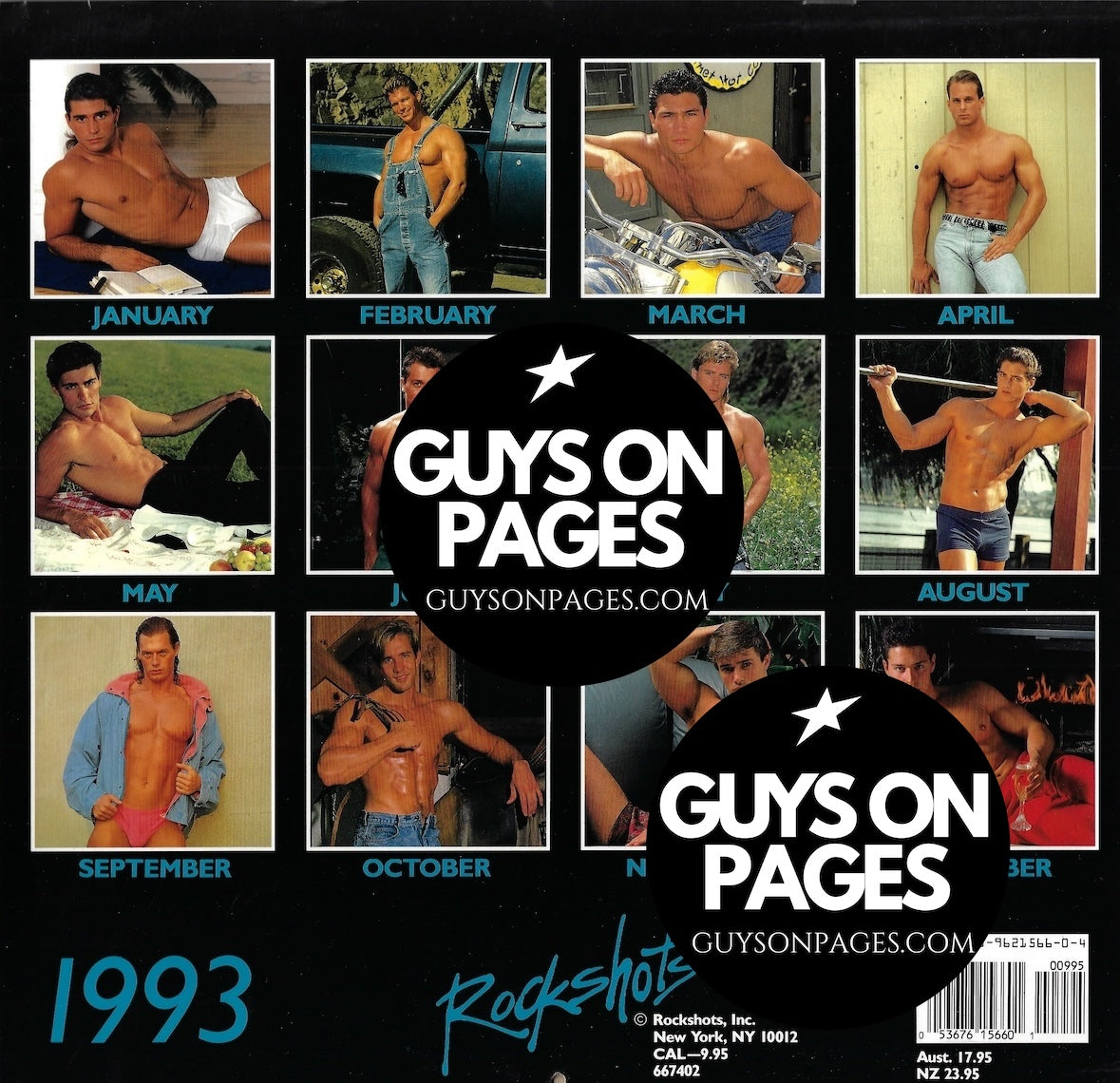 The Incredible Men Of Rockshots Calendar 1993 Daniel Constantineau