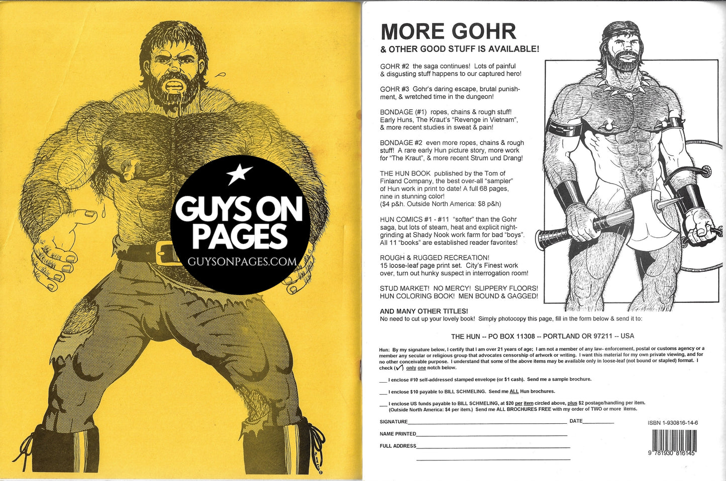 GOHR ( The Hun ) Nos 1 & 2 Bill Schmeling Magazine Gay