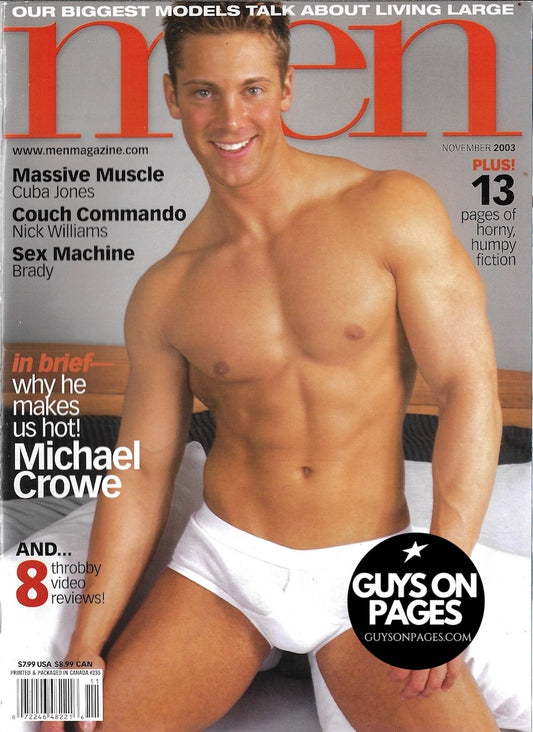 Men Magazine ( Gay ) Michael Crowe