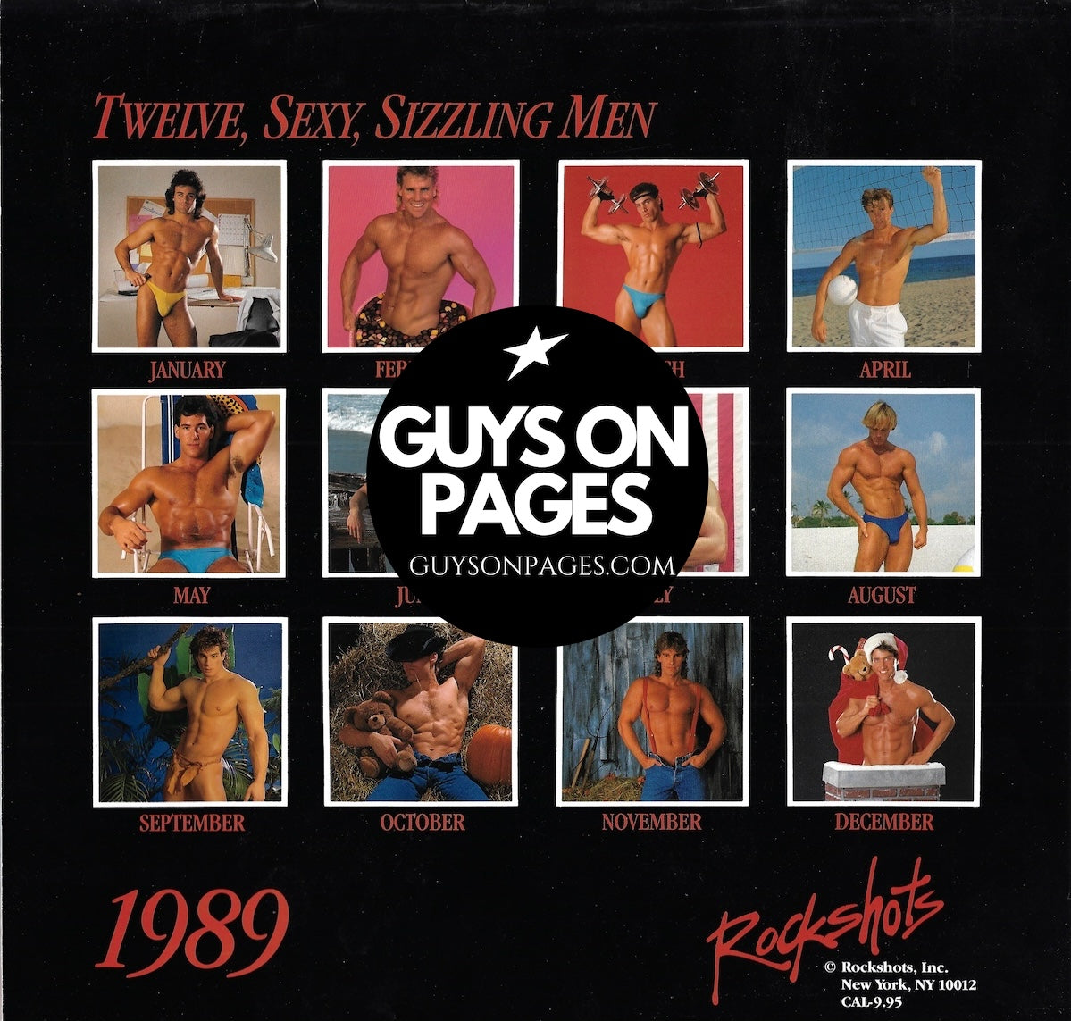 The Incredible Men Of Rockshots Calendar 1989