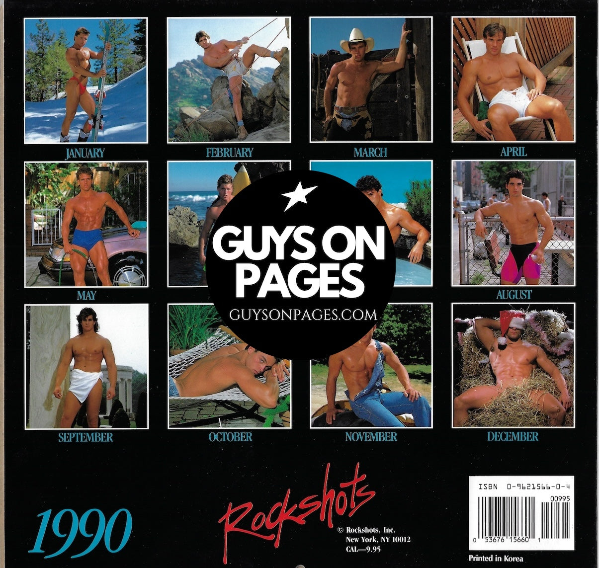 The Incredible Men Of Rockshots Calendar 1990 Doug Larson