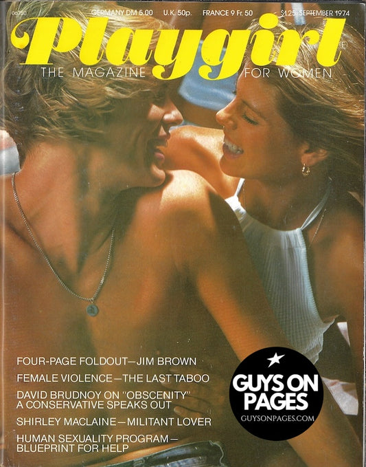 Playgirl Magazine - Pat Anderson JIM BROWN Laurie Bishop
