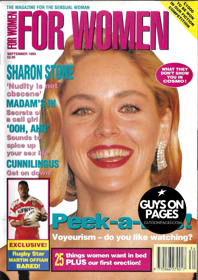 For Women Magazine - Sharon Stone MARTIN OFFIAH Leo