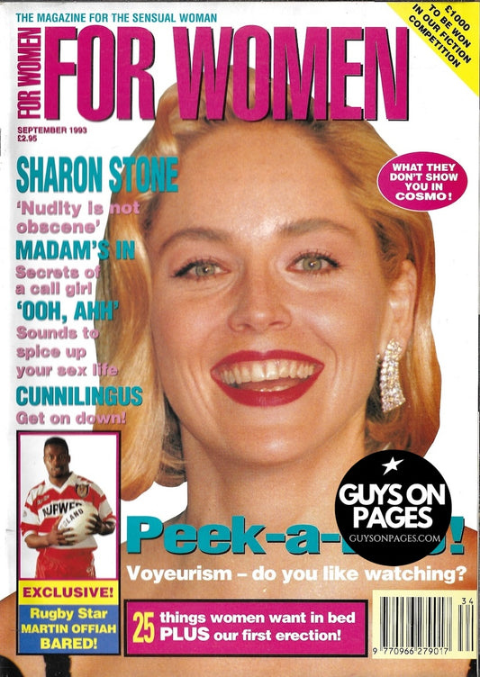 For Women Magazine - Sharon Stone MARTIN OFFIAH Leo