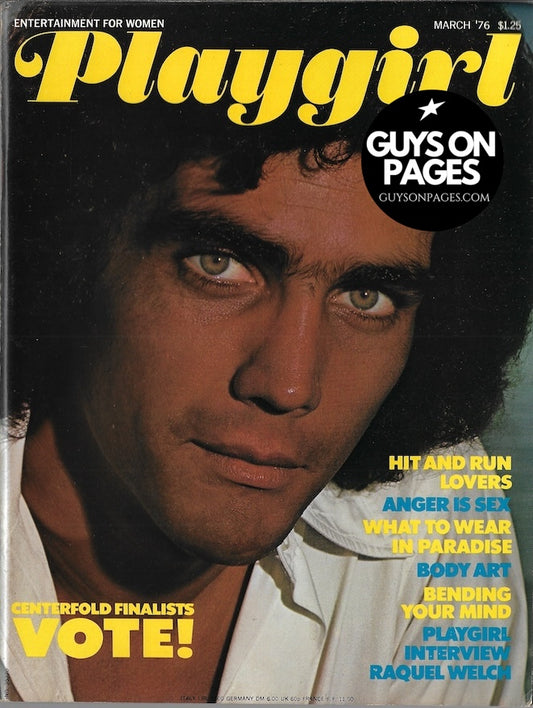 Playgirl Magazine - GREG JOHNSON Marc Rodriguez + POSTER